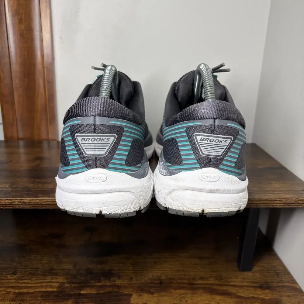 Size 9 Womens - Brooks Addiction 14 Wide Running Shoes Gray/Teal